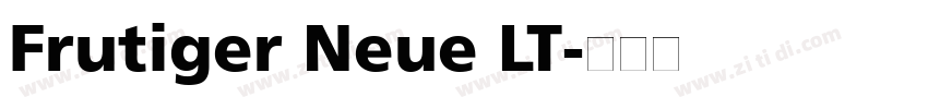 Frutiger Neue LT字体转换